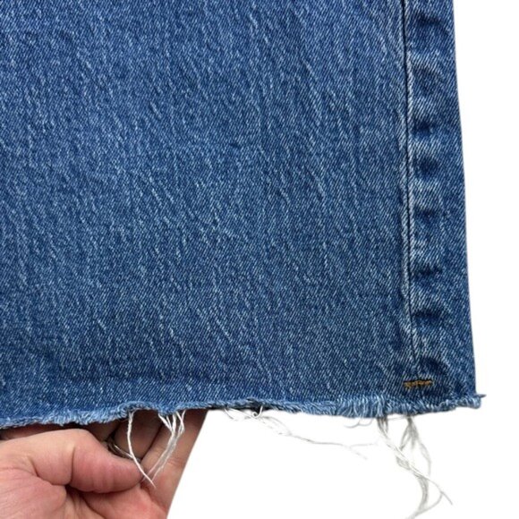 Abercrombie & Fitch The 90’s Relaxed Jeans Women’s Size 26 High Rise Raw Hem - Picture 10 of 10